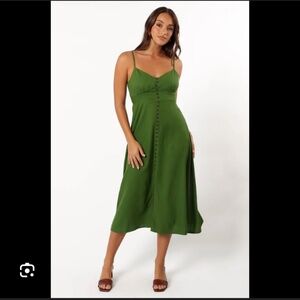 Worn Twice Petal & Pup Darby Linen & Cotton Midi Sundress